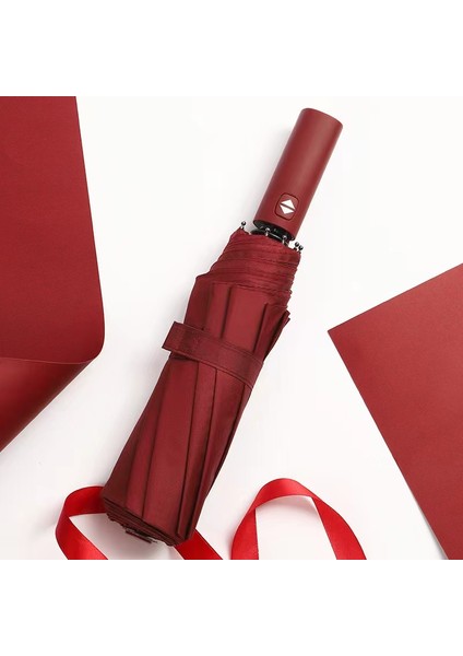 12 Kemik Rüzgar Geçirmez Çift Katmanlı Dayanıklı Şemsiye Tam Otomatik Yağmur Erkek Kadın Lüks İş Erkek Büyük Şemsiyeler Şemsiye (Yurt Dışından)