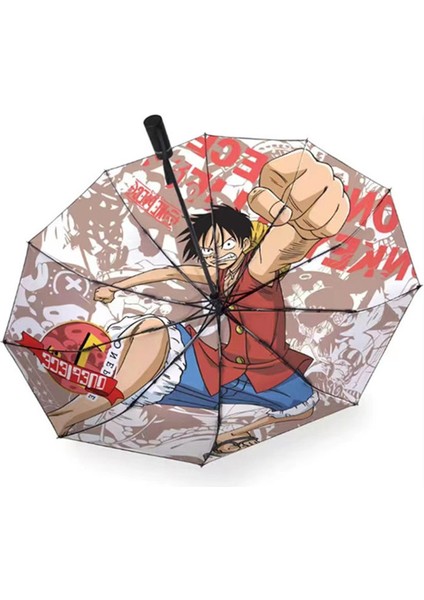 One Pıece Luffy Zoro Şemsiye Anime Rüzgar Geçirmez Güçlendirilmiş Şemsiye Karikatür Uv Güneş Şemsiyeleri Çocuklar Açık Hava Yağmur Şemsiyeleri Hediye (Yurt Dışından)