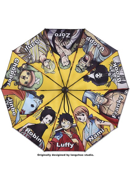 One Pıece Luffy Zoro Şemsiye Anime Rüzgar Geçirmez Güçlendirilmiş Şemsiye Karikatür Uv Güneş Şemsiyeleri Çocuklar Açık Hava Yağmur Şemsiyeleri Hediye (Yurt Dışından) modelleri