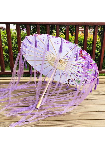 Net Kırmızı Tel Dekoratif Şemsiye Kurdele Şemsiye İpek Kumaş Şemsiye Hanfu Şemsiye Sahne Malzemeleri Atış Performans Kostüm Şemsiye (Yurt Dışından)