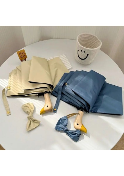 Katlanır Şemsiye Gelişmiş Sense Ördek Başlı Bireysel Güneş Güneş Koruyucu Şemsiye 50+ Güneş ve Yağmur Çift Uv Şemsiye (Yurt Dışından) fırsatları