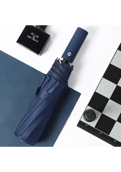 12 Kemik Rüzgar Geçirmez Çift Katmanlı Dayanıklı Şemsiye Tam Otomatik Yağmur Erkek Kadın Lüks İş Erkek Büyük Şemsiyeler Şemsiye (Yurt Dışından)