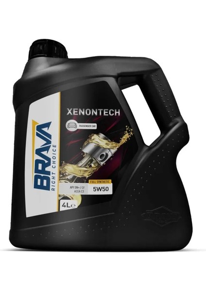 Xenontech Full Sentetik 5W50 4 Lt Motor Yağı