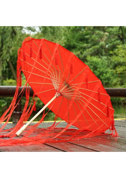 Net Kırmızı Tel Dekoratif Şemsiye Kurdele Şemsiye İpek Kumaş Şemsiye Hanfu Şemsiye Sahne Malzemeleri Atış Performans Kostüm Şemsiye (Yurt Dışından) modelleri