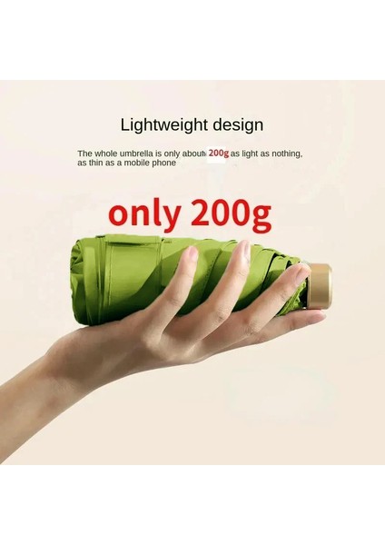 Adet %55 Indirim Mini Güneş Şemsiyesi Cep Yağmur Şemsiyesi Vinil Katlanır Uv Ultraviyole Koruma Güneşlik Cep Şemsiye Kapsülü (Yurt Dışından) fırsatları