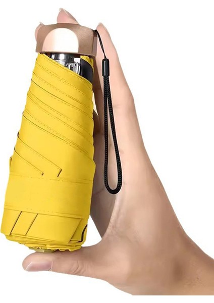 Mini Sunumbrella Cep Şemsiye Vinil Katlanır Uv Koruma Güneşlik Cep Şemsiye Kapsül Şemsiye 01 (Yurt Dışından) fırsatları