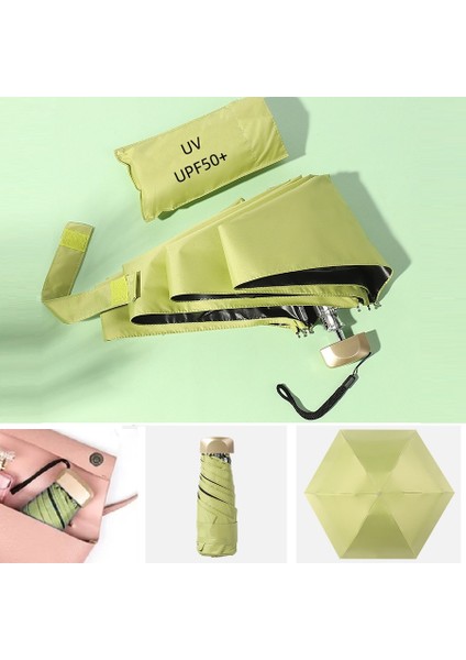Mini Cep Şemsiyesi Küçük Güneş Yağmur Şemsiyesi Vinil Katlanır Şemsiye Uv Ultraviyole Korumalı Güneşlik Cep Şemsiye Kapsülü (Yurt Dışından) modelleri