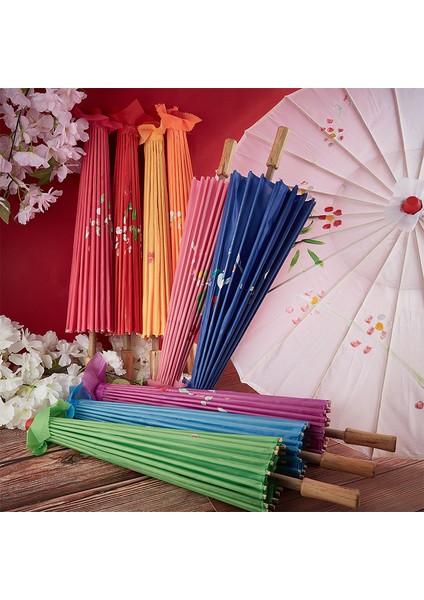 82/84CM Ipek Kumaş Kadın Şemsiyesi Japon Kiraz Çiçekleri Antik Dans Şemsiyesi Dekoratif Çin Tarzı Yağlı Kağıt Şemsiye (Yurt Dışından) fiyatları