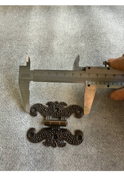 2 Adet Siyah Oksit Metal Kelebek Menteşe 70 mm x 55 mm Hobi, Mobilya, Kutu, Sandık, Kapak, Tavla Menteşesi