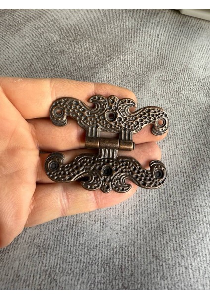 2 Adet Siyah Oksit Metal Kelebek Menteşe 70 mm x 55 mm Hobi, Mobilya, Kutu, Sandık, Kapak, Tavla Menteşesi
