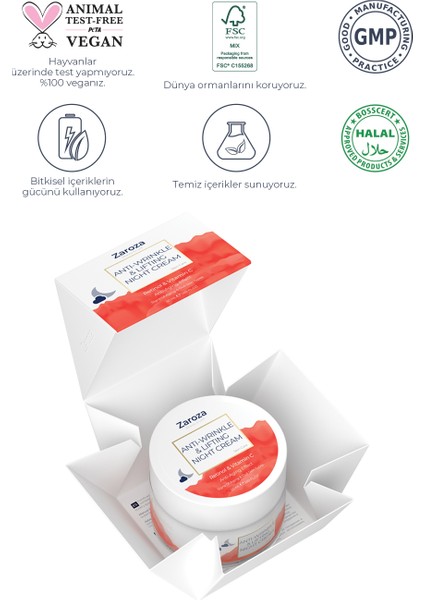 Sarkma Karşıtı Retinol Gece Kremi 50 ml