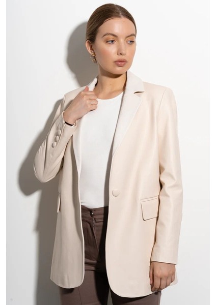 Deri Blazer Ceket modelleri