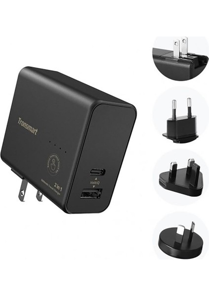 WPB01 5000 mAh Powerbank Type-C USB Taşınabilir Şarj Cihazı