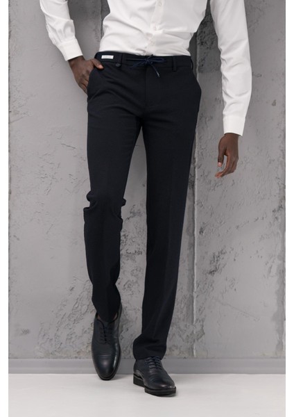 Regular Fit Yan Cepli Kışlık Gofre Kumaş Pantolon