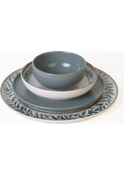 Green Frame Yemek Takımı 24 Parça 6 Kişilik 21635-36