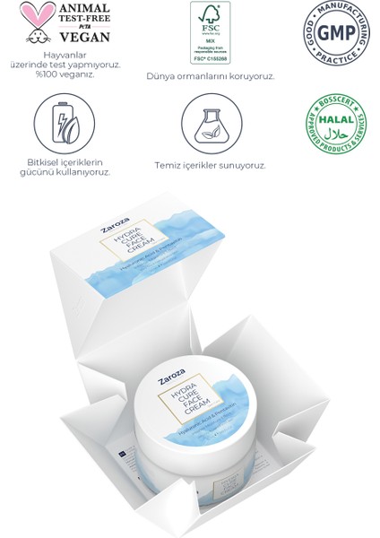 Yoğun Nem Kremi Hyaluronic Asit & Pentavitin Kuru Ciltler 50 ml