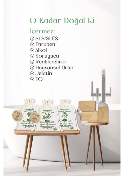 Organik Yeşil Seri:saf - Defne, Isırgan ve Zeytin Sabunu (Nemlendirici Etki) 125 Gr+Mist modelleri
