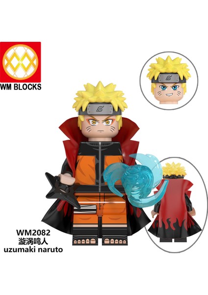 Naruto Yapı Taşları Minifigure Küçük Parçacık Takılabilir Bebek Oyuncak Çantası (Yurt Dışından)