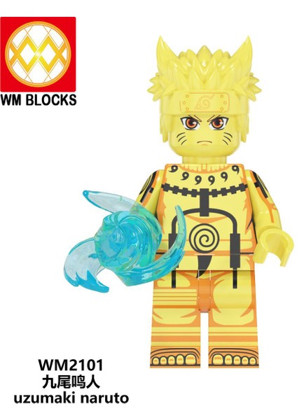 Naruto Yapı Taşları Minifigure Küçük Parçacık Takılabilir Bebek Oyuncak Çantası (Yurt Dışından)