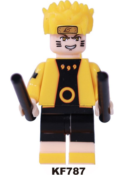 Naruto Yapı Taşları Minifigure Küçük Parçacık Takılabilir Bebek Oyuncak Çantası (Yurt Dışından)