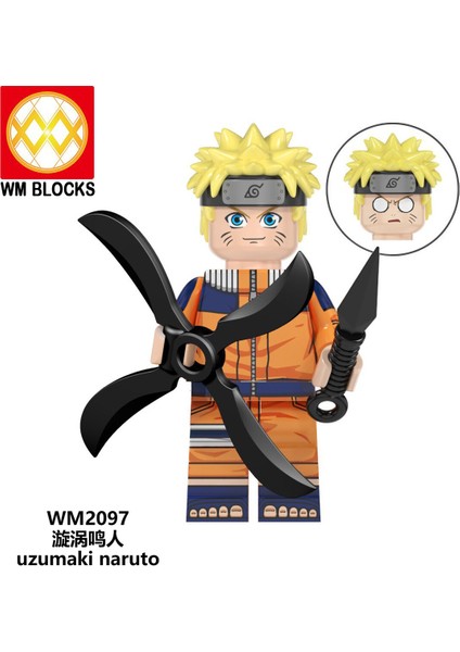 Naruto Yapı Taşları Minifigure Küçük Parçacık Takılabilir Bebek Oyuncak Çantası (Yurt Dışından)