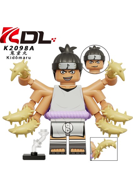 Naruto Yapı Taşları Minifigure Küçük Parçacık Takılabilir Bebek Oyuncak Çantası (Yurt Dışından)