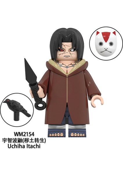Naruto Yapı Taşları Minifigure Küçük Parçacık Takılabilir Bebek Oyuncak Çantası (Yurt Dışından)