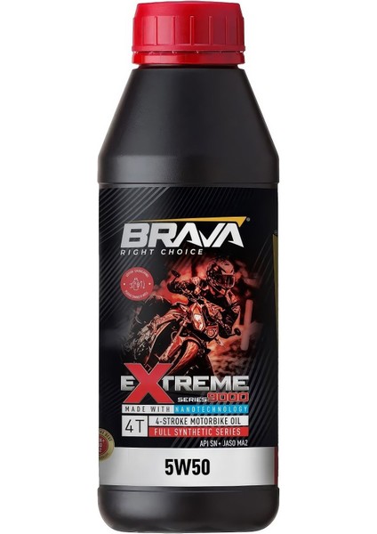 Extreme 9000 4t 5W50 500 ml Motor Yağı