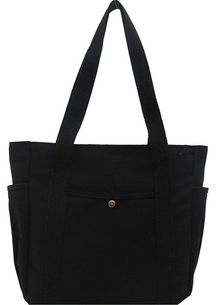 Büyük Kapasiteli Tuval Çanta Anne Çantası Çok Fonksiyonlu El Tutucu Çantası (Yurt Dışından)