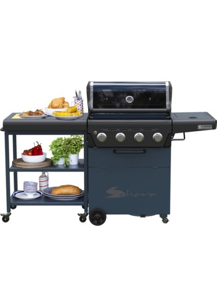 Sahara X475 Klasik Lpg'li Barbekü - Gri Mavi