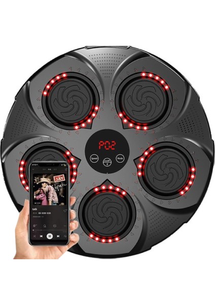Akıllı Boks Egzersiz Aleti - Bluetoothlu Boks Makinesi - Müzikli Boks Eğitim Tahtası
