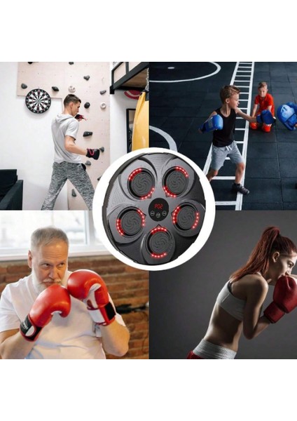 Akıllı Boks Egzersiz Aleti - Bluetoothlu Boks Makinesi - Müzikli Boks Eğitim Tahtası