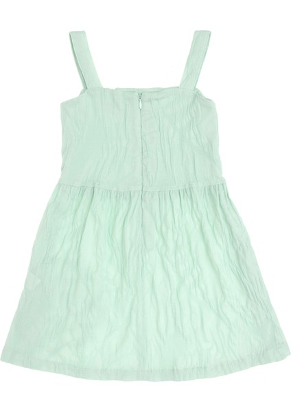 Kız Çocuk Su Yeşili Elbise (Dokuma) 50299341-VR048 fiyatları