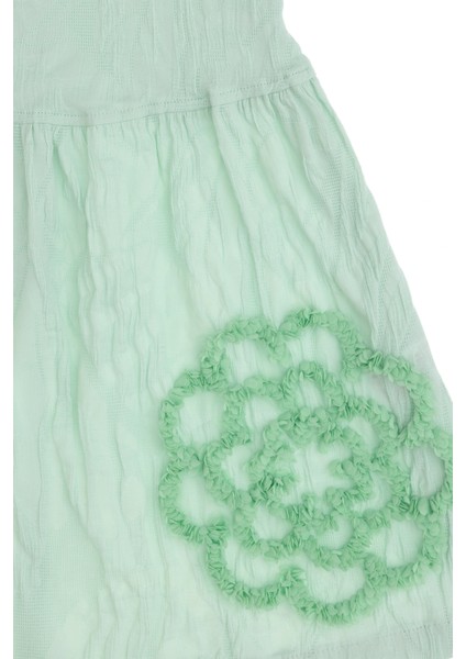 Kız Çocuk Su Yeşili Elbise (Dokuma) 50299341-VR048 modelleri