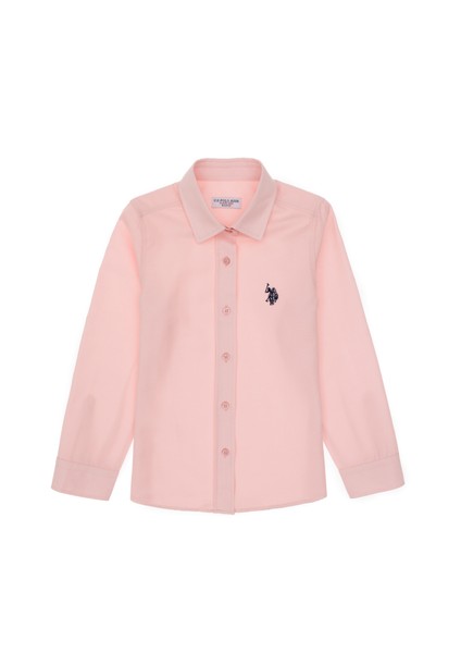 Kız Çocuk Açık Pembe Gömlek Basic 50306588-VR078 fiyatları