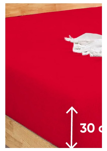 Penye Lastikli Çarşaf Pamuklu Jersey Tek Kişilik 100 x 200 cm Bordo modelleri