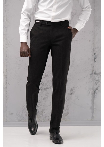 Regular Fit Düz Kalın Kışlık Gabardin Yan Cepli Pantolon fiyatları