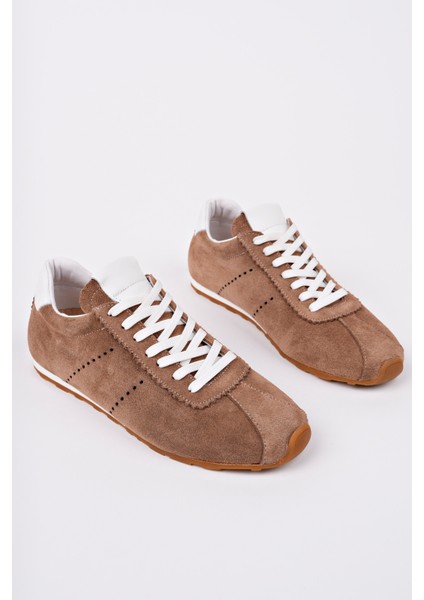 Lizbon Model Hakiki Deri Toprak Süet Bağcıklı Günlük Kadın Sneakers fırsatları