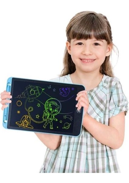 Dijital Çizim Tableti 8,5 Inç Çocuk Grafik Tasarım Tablet LCD Ekran Dokunmatik Kalemli Çizim Tahtası