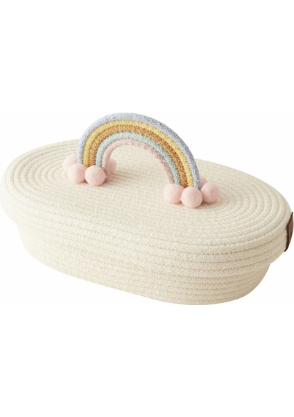 Bebek Rainbow Kapaklı Oval Organizer 26 x 14 x 9 cm fiyatları