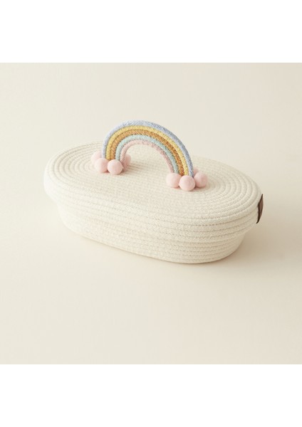 Bebek Rainbow Kapaklı Oval Organizer 26 x 14 x 9 cm fırsatları