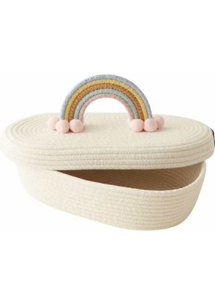 Bebek Rainbow Kapaklı Oval Organizer 26 x 14 x 9 cm indirimleri