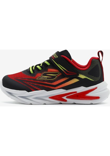 Flexglow Ultra Küçük Erkek Çocuk Siyah Işıklı Spor Ayakkabı 400139N Bkrd