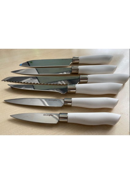 Beyaz 6 Lı Bıçak Seti