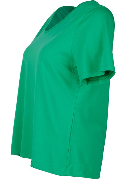 Oversize V Yaka Kadın T-Shirt - Minimalist Stil fırsatları