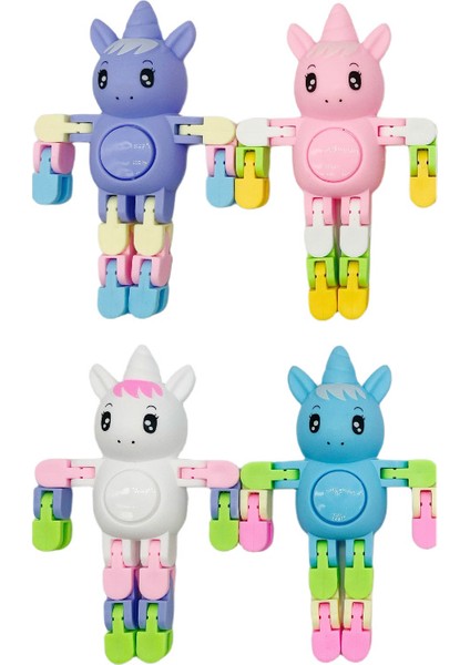 Karikatür Cyro Yeni ve Egzotik Çeşitli Zincir Unicorn Cyro Yaratıcı Parmak Ucu Eğitici Dekompresyon Oyuncağı (Yurt Dışından)
