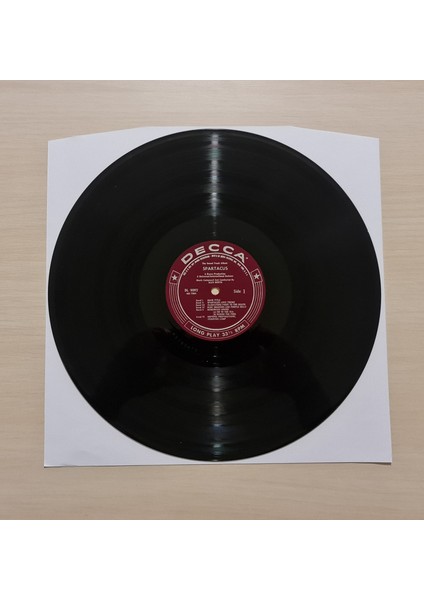 Alex North - Spartacus (The Soundtrack Album) - 1960 - Dönem Baskı Plak - Longplay - Lp modelleri