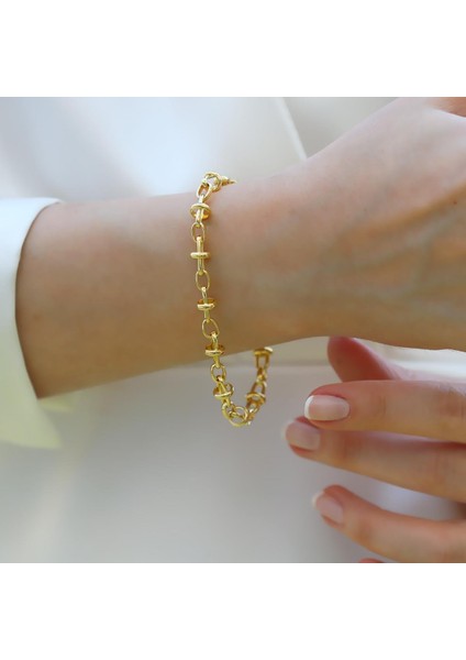 Tffny Gold Kaplama Gümüş Bileklik fiyatları