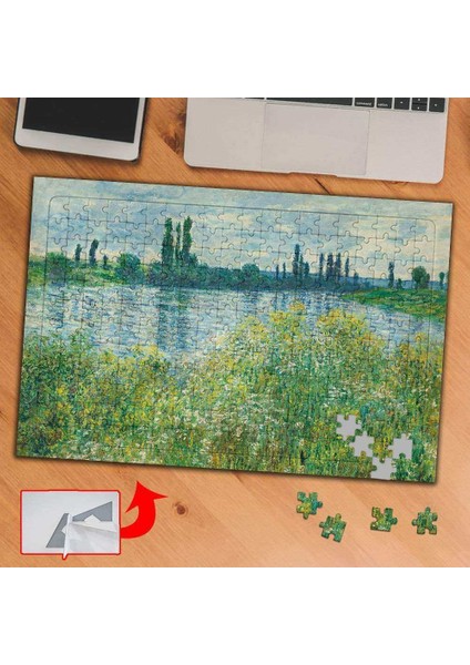 Seine Gölü, Monet 240 Parça Puzzle Yapboz TABLO-350