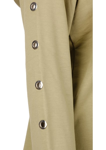 Vedi-bb Oversize Kapüşonlu Uzun Kol Kadın Sweatshirt - Günlük Rahat Şık fırsatları